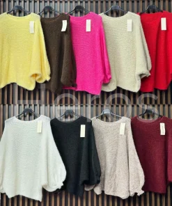 Swetry Damskie WŁOSKA,Size uni,paczka 6szt, mix kolor