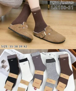 Skarpety Damskie,size 35-42,Paczka 40szt,mix kolor