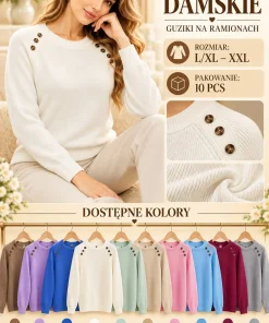 Swetry damskie ,size l/xl-2xl,Paczka 10szt,mix kolor