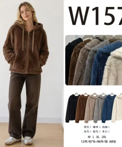 Kurtki Damskie,size m-2xl,Paczka 12szt,mix kolor