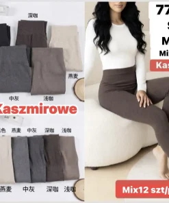 Leginsy Damskie,Size m-2xl,Paczka 12szt,mix kolor