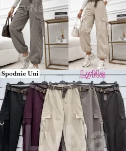 Spodnie Damskie WŁOSKA,Size uni,paczka 6szt, mix kolor