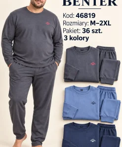 Piżamy MĘSKIE,Size m-2xl,Paczka 12szt,mix kolor