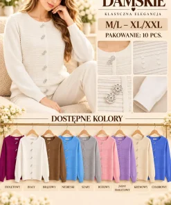 Swetry damskie ,size m/l-xl/2xl,Paczka 10szt,mix kolor
