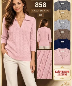 Swetry Damskie,Size l/xl-2xl/3xl,Paczka 12szt,mix kolor