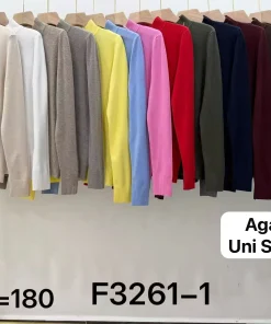 Swetry Damskie WŁOSKA,Size uni,paczka 6szt, mix kolor