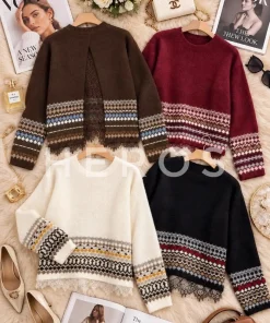 Swetry Damskie WŁOSKA,Size uni,paczka 6szt, mix kolor