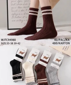 Skarpety DAMSKA ,size 35-42,Paczka 40szt,mix kolor