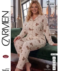Piżama Damskie,size xl-4xl,Paczka 4szt,1 kolor