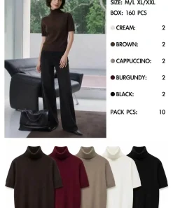 Swetry Damskie WŁOSKA,Size uni,paczka 6szt, mix kolor