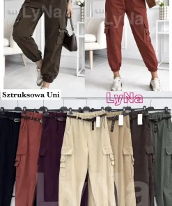 Spodnie Damskie WŁOSKA,Size uni,paczka 6szt, mix kolor