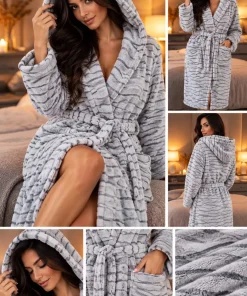 Szlafrok Damskie,size m-2xl,Paczka 6szt,mix kolor