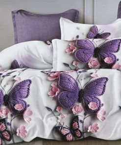 Komplet pościeli 5D 100% satyna - bawełna 4 Częściowy Rozmiar : 160/200