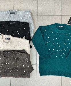 Swetry Damskie,size uni,Paczka 12szt,mix kolor