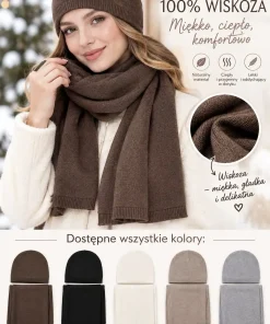 Komplety Czapki zimowe Damskie,Paczka 12szt,mix kolor