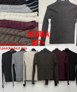Swetry Damskie WŁOSKA,Size uni,paczka 6szt, mix kolor