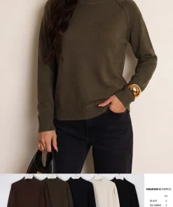 Swetry Damskie,size uni,Paczka 10szt,mix kolor