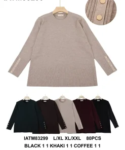 Swetry Damskie,size l/xl-xl/2xl,Paczka 10szt,mix kolor