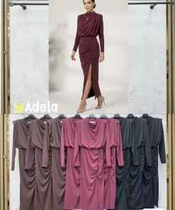 Sukienki Damskie WŁOSKA,Size uni,paczka 6szt, mix kolor