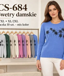 Swetry damskie,size l/xl-xl/2xl,Paczka 10szt,mix kolor