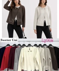 Swetry Damskie WŁOSKA,Size uni,paczka 6szt, mix kolor