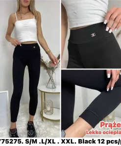Leginsy Damskie,size s/m-2xl,Paczka 12szt,1kolor