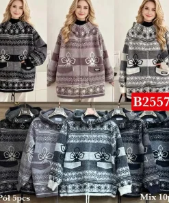 Kurtki DAMSKA,size uni,Paczka 5szt,mix kolor