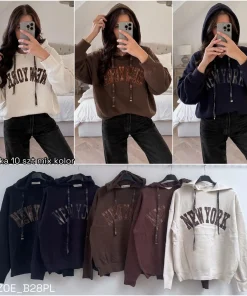 Swetry Damskie WŁOSKA,Size uni,paczka 6szt, mix kolor