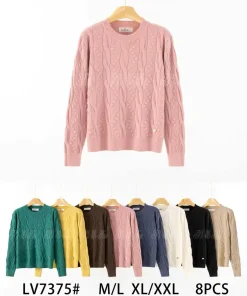 Swetry Damskie,size m/l-xl/2xl,Paczka 8szt,mix kolor