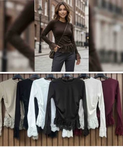 Bluzki Damskie WŁOSKA,Size uni,paczka 6szt, mix kolor