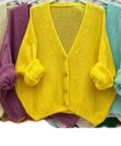 Swetry Damskie WŁOSKA,Size uni,paczka 6szt, mix kolor