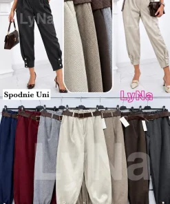 Spodnie Damskie WŁOSKA,Size uni,paczka 6szt, mix kolor