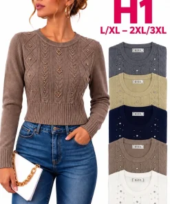 Swetry damskie ,size l/xl-2/3xl,Paczka 12szt,mix kolor