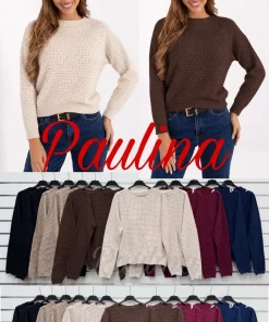 Swetry Damskie WŁOSKA,Size uni,paczka 6szt, mix kolor
