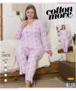 Piżama Damskie,size xl-4xl,Paczka 4szt,1 kolor