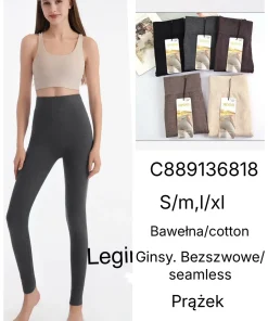 Leginsy Damskie,size s/m-l/xl,Paczka 12szt,mix kolor