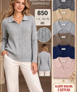 Swetry Damskie,Size l/xl-2xl/3xl,Paczka 12szt,mix kolor
