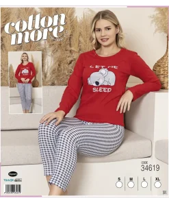 Piżama Damskie,size s-xl,Paczka 4szt,1 kolor