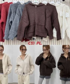 Swetry Damskie WŁOSKA,Size uni,paczka 6szt, mix kolor