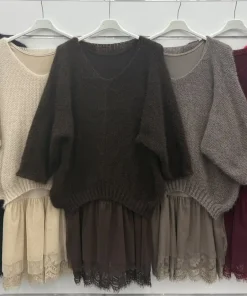 Swetry DAMSKI ,size uni,Paczka 6szt,mix kolor
