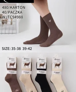 Skarpety Damskie,size 35-42,Paczka 40szt,mix kolor