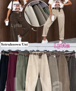 Spodnie Damskie WŁOSKA,Size uni,paczka 6szt, mix kolor