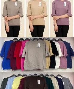 Swetry Damskie WŁOSKA,Size uni,paczka 6szt, mix kolor