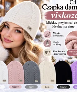 Czapki Damskie,Paczka 12szt,mix kolor