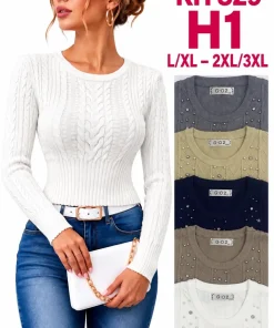 Swetry damskie ,size l/xl-2/3xl,Paczka 12szt,mix kolor