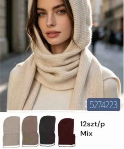 Czapki damskie,Paczka 12szt,mix kolor
