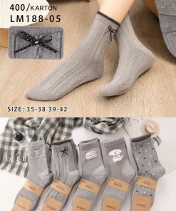 Skarpety Damskie,size 35-42,Paczka 40szt,mix kolor