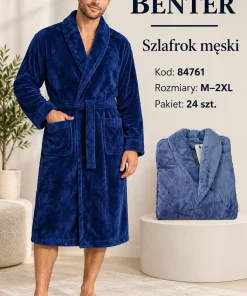 Szlafrok MĘSKIE,Size m-2xl,Paczka 12szt,mix kolor