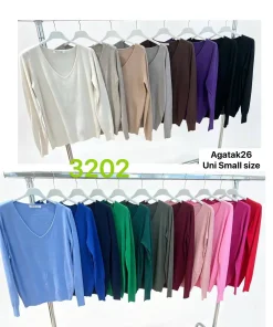 Swetry Damskie WŁOSKA,Size uni,paczka 6szt, mix kolor