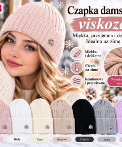 Czapki Damskie,Paczka 12szt,mix kolor